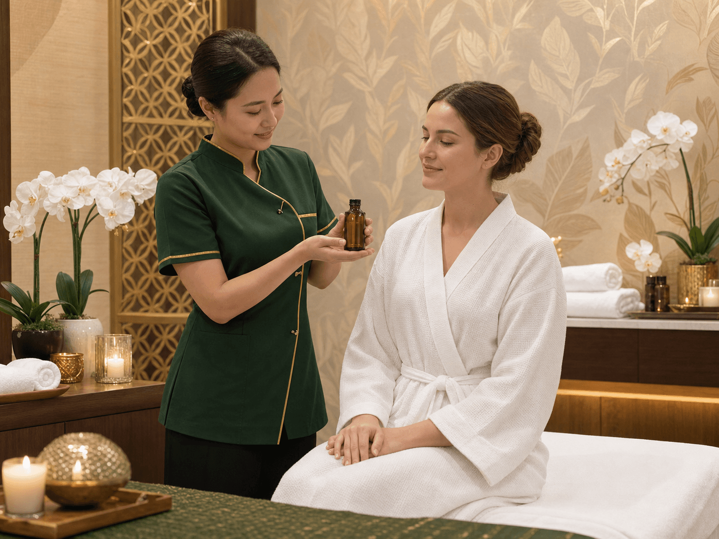 Masaje de aromaterapia en Sangpanya Salud