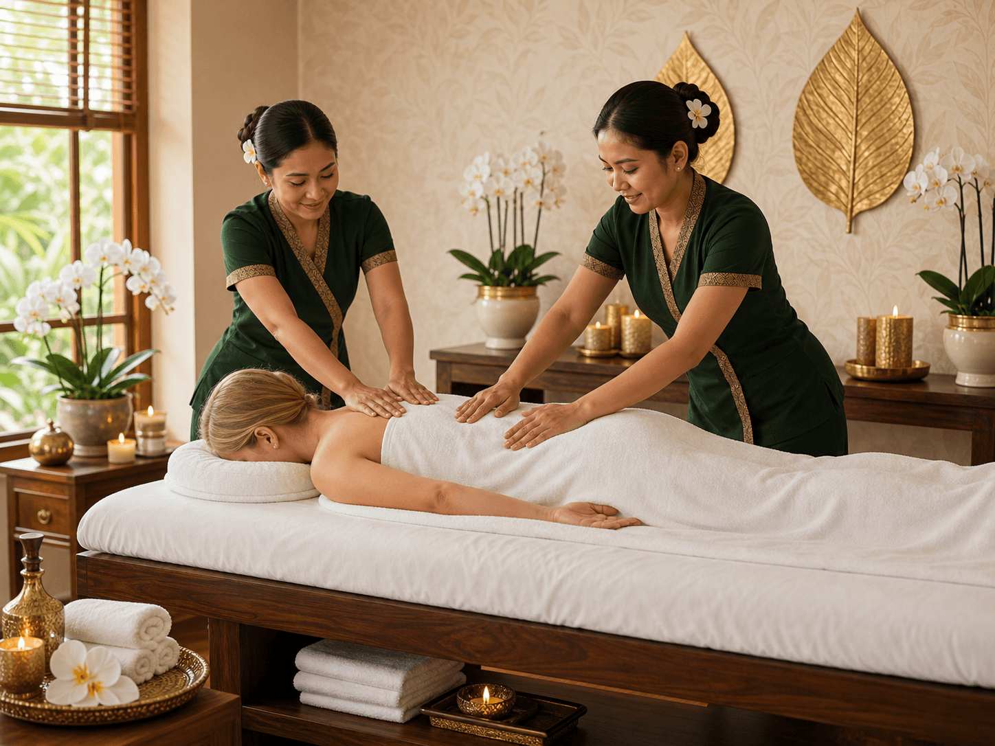 Four-hands massage in Madrid
